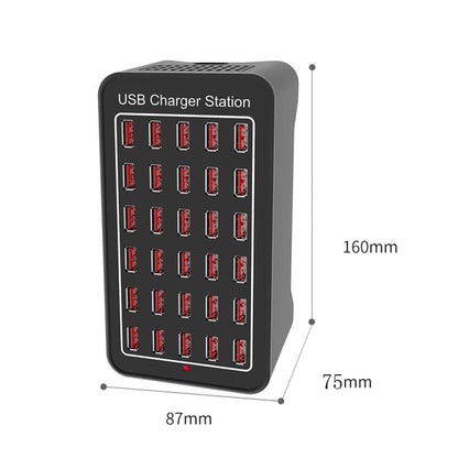XLD-A7 150W 30 USB Ports Fast Charger Station Smart Charger, AC 110-240V, Plug Size:EU Plug - Multifunction Charger by buy2fix | Online Shopping UK | buy2fix
