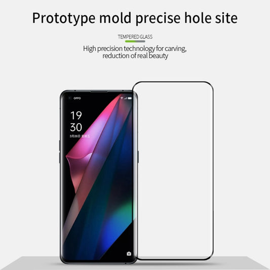 For OPPO Find X3 / 3X Pro PINWUYO 9H 3D Hot Bending Tempered Glass Film(Black) by PINWUYO