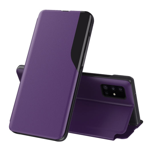 For Samsung Galaxy A32 4G Attraction Flip Holder Leather Phone Case(Purple) by buy2fix