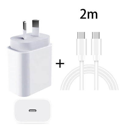 20W PD 3.0 Travel Fast Charger Power Adapter with USB-C / Type-C to Type-C Fast Charge Data Cable, AU Plug(2m) - Apple Accessories by buy2fix | Online Shopping UK | buy2fix