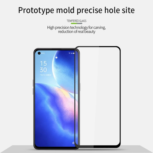For OPPO Reno5 Z / A94 PINWUYO 9H 2.5D Full Screen Tempered Glass Film(Black) by PINWUYO