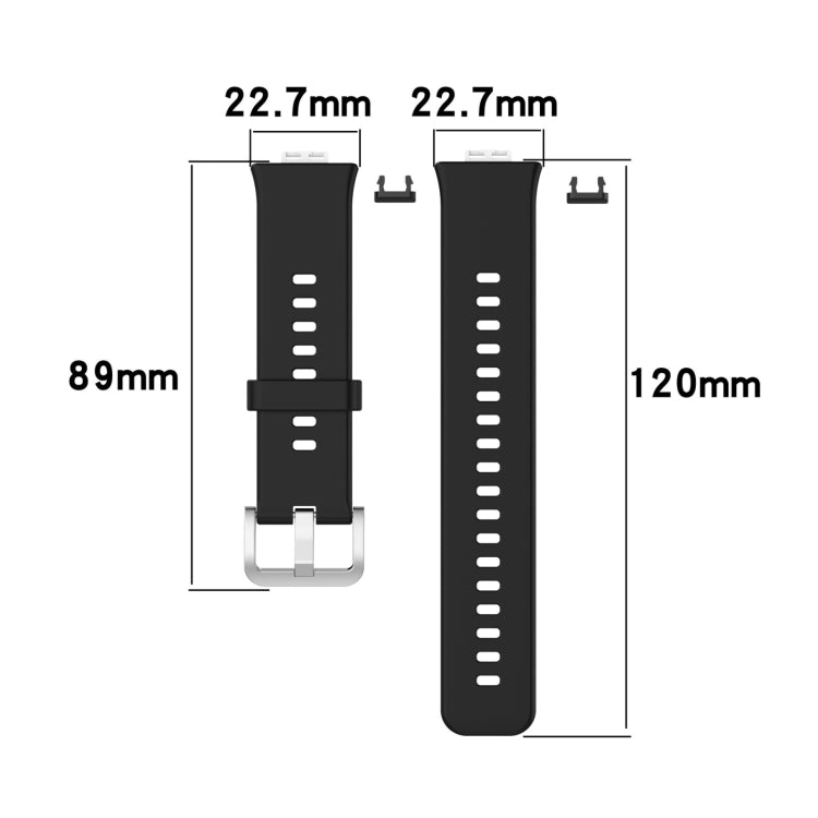 For Huawei Watch Fit TIA-B09 Silicone Watch Band(Black) by buy2fix