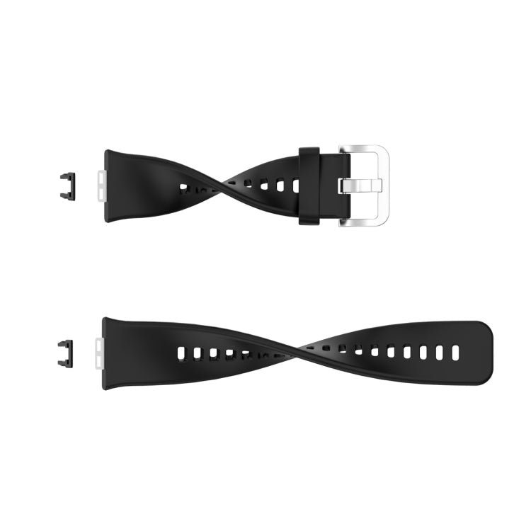 For Huawei Watch Fit TIA-B09 Silicone Watch Band(Black) by buy2fix