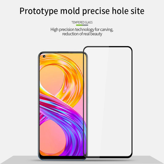 For OPPO Realme 8 / 8 Pro PINWUYO 9H 2.5D Full Screen Tempered Glass Film(Black) by PINWUYO