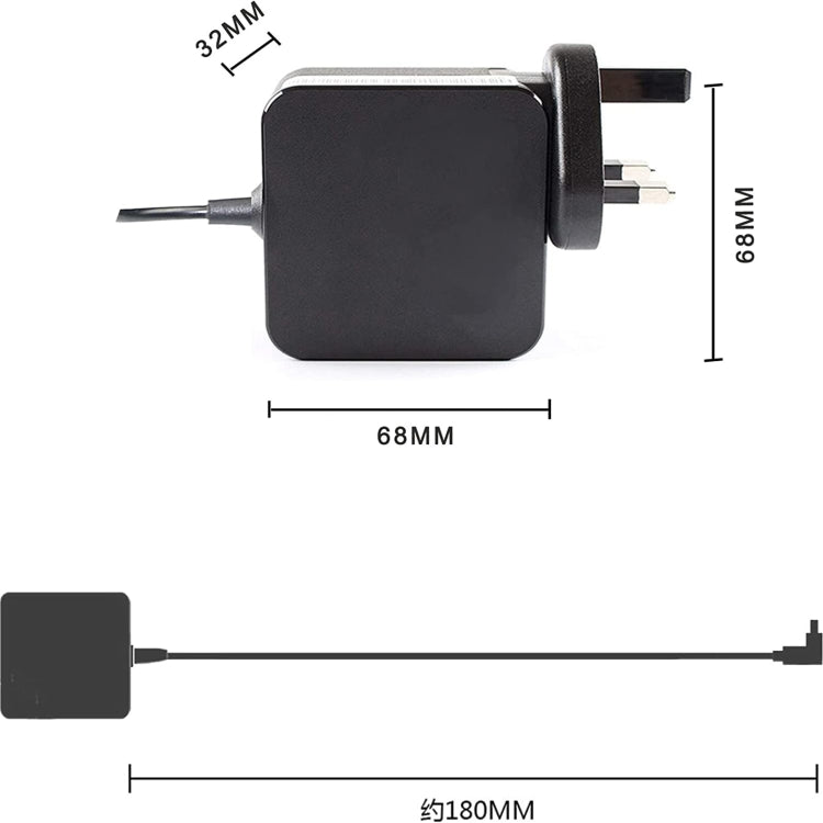 EU Plug For ASUS 19V 1.75A  S200 S200EX202E X202 X201E X201 Laptop Charger -  by buy2fix | Online Shopping UK | buy2fix