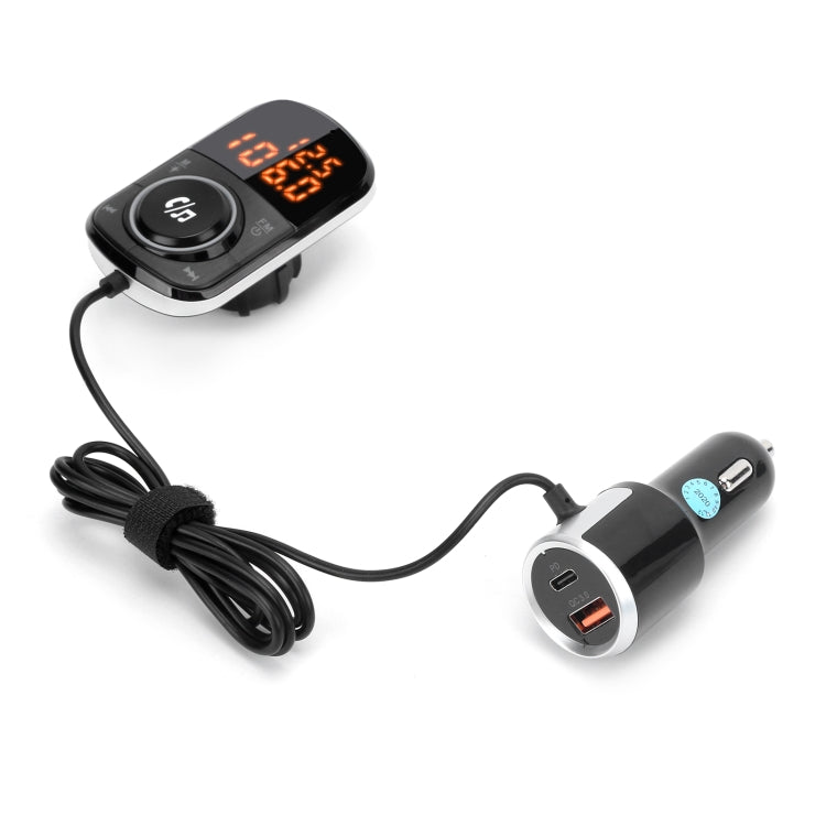 BC71 Car FM Transmitter Hands-free TF Card MP3 Music Player Electronic Car Accessories - In Car by buy2fix | Online Shopping UK | buy2fix