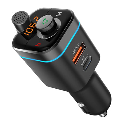 C72 Car MP3 Player Receiver FM Transmitter PD18W USB-C Car Charger Phone Music Player - In Car by buy2fix | Online Shopping UK | buy2fix