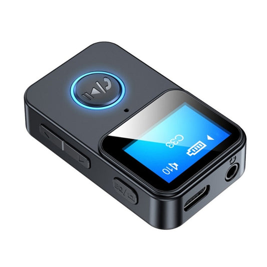 C33 Bluetooth 5.0 Audio Receiver Transmitter Portable MP3 Player with LCD Display Support Remote Control Camera - Apple Accessories by buy2fix | Online Shopping UK | buy2fix