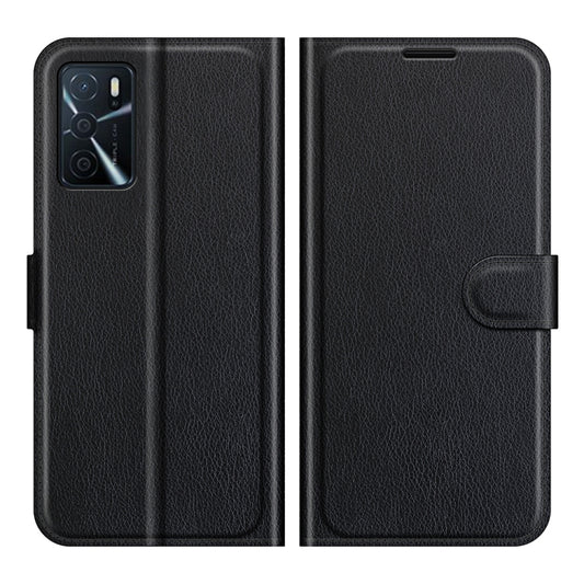 For OPPO A16 Litchi Texture Horizontal Flip Protective Case with Holder & Card Slots & Wallet(Black) by buy2fix