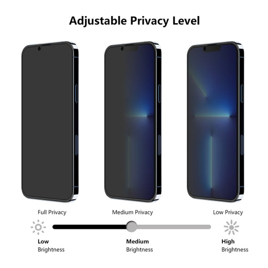 For iPhone 13 / 13 Pro 5pcs ENKAY Hat-Prince Full Coverage Anti-drop Privacy Screen Protector Anti-spy Tempered Glass Film by ENKAY