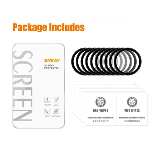 10 PCS For Samsung Galaxy Watch4 40mm ENKAY Hat-Prince 3D Full Coverage Soft PC Edge + PMMA HD Screen Protector Film by ENKAY