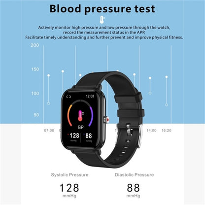 Q9pro 1.7 inch Color Screen Smart Watch, IP68 Waterproof,Support Temperature Monitoring/Heart Rate Monitoring/Blood Pressure Monitoring/Blood Oxygen Monitoring/Sleep Monitoring(Blue) - Smart Wear by buy2fix | Online Shopping UK | buy2fix