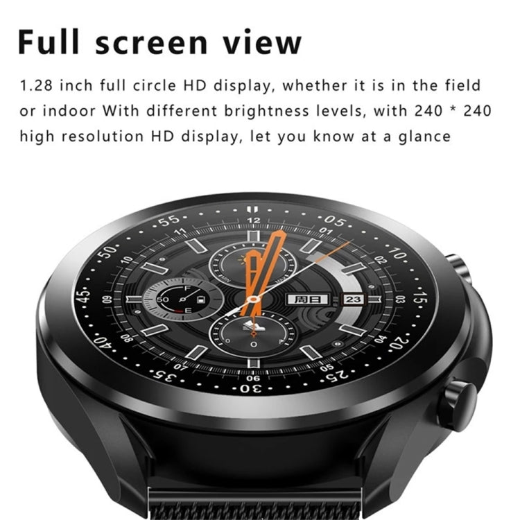 DW95 1.28 inch Color Screen Smart Watch, IP67 Waterproof,Silicone Watchband,Support Bluetooth Call/Heart Rate Monitoring/Blood Pressure Monitoring/Blood Oxygen Monitoring/Sleep Monitoring(Silver) - Smart Wear by buy2fix | Online Shopping UK | buy2fix