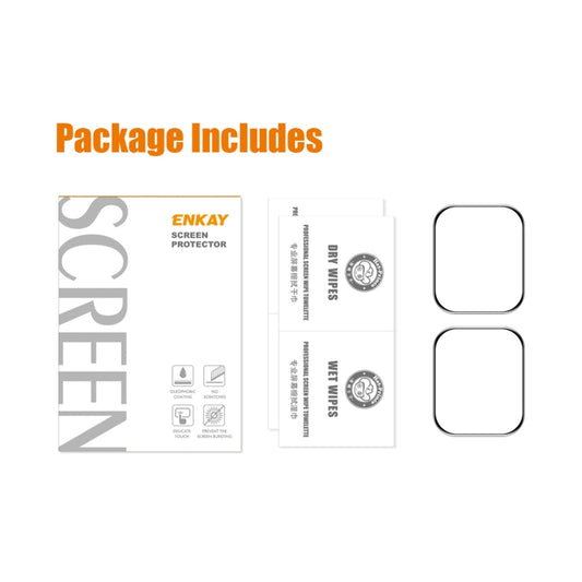 2pcs ENKAY Hat-Prince 3D Full Coverage Soft PC Edge + PMMA HD Screen Protector Film For Apple Watch Series 9 / 8 / 7 45mm by ENKAY