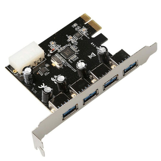 Carte d'extension Pci Express USB 3.0 à 4 ports, adaptateur Pci-E