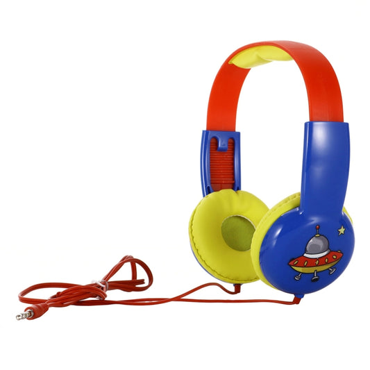 KID101 Portable Cute Children Learning Wired Headphone(Blue Red) by buy2fix