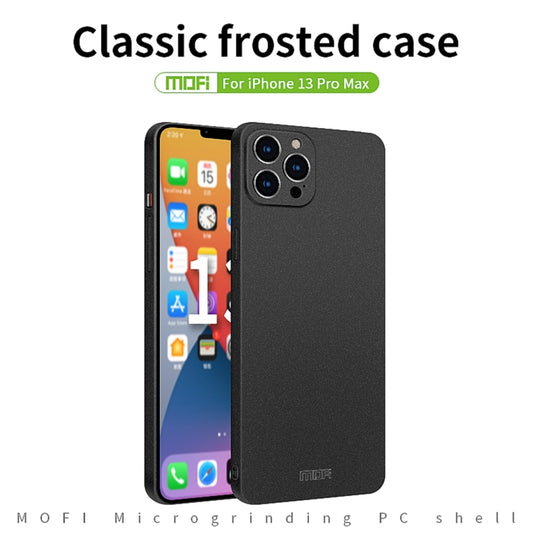 For iPhone 13 Pro Max MOFI Fandun Series Frosted PC Ultra-thin All-inclusive Protective Case (Green) by MOFI
