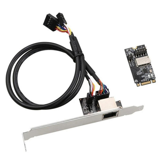 RTL8111H 1000M M.2 (B-KeyM-Key) to PCI-E Gigabit Ethernet Network Card by buy2fix