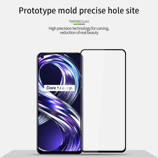 For OPPO Realme 8i PINWUYO 9H 2.5D Full Screen Tempered Glass Film(Black) by PINWUYO