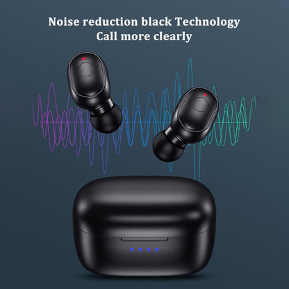 T&G TG911 Bluetooth V5.1 Sport Waterproof Mini Touch-Control Noise Cancelling Earphones(Black) - Bluetooth Earphone by T&G | Online Shopping UK | buy2fix