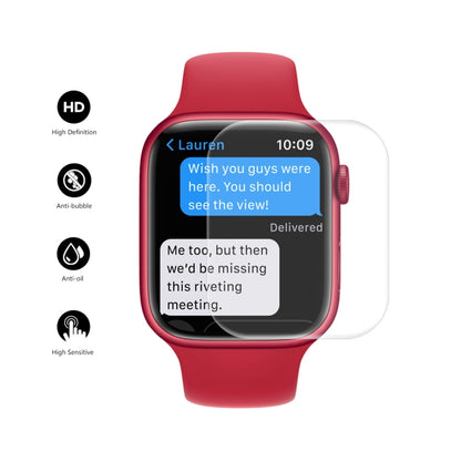 ENKAY Hat-Prince Protective TPU Watch Case + Full Coverage PET Screen Protector Film For Apple Watch Series 9 / 8 / 7 41mm(Dark Green) by ENKAY