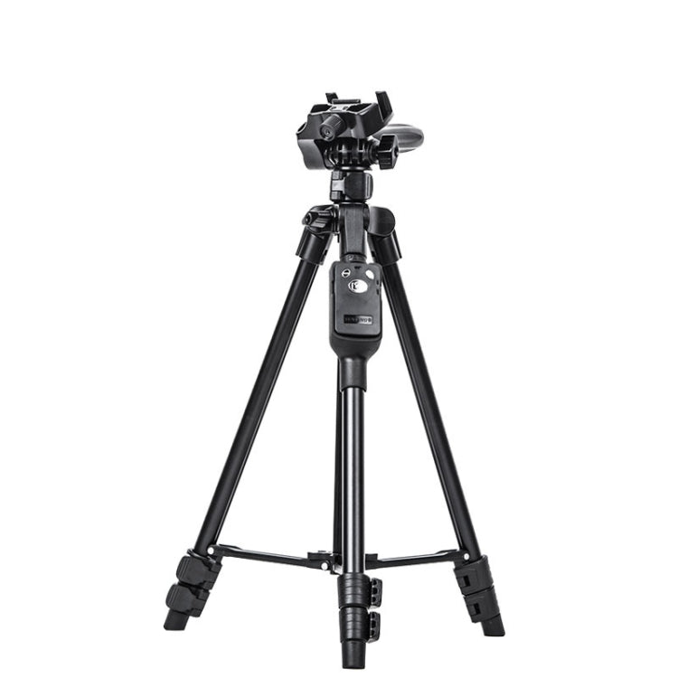 YUNTENG 6208 Aluminum Tripod Mount with Bluetooth Remote Control & 3-Way Head & Phone Clamp by YUNTENG