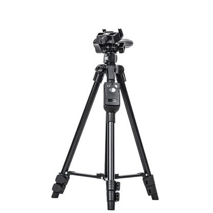 YUNTENG 6208 Aluminum Tripod Mount with Bluetooth Remote Control & 3-Way Head & Phone Clamp by YUNTENG
