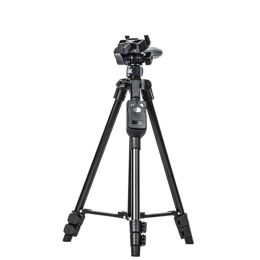 YUNTENG 6208 Aluminum Tripod Mount with Bluetooth Remote Control & 3-Way Head & Phone Clamp by YUNTENG