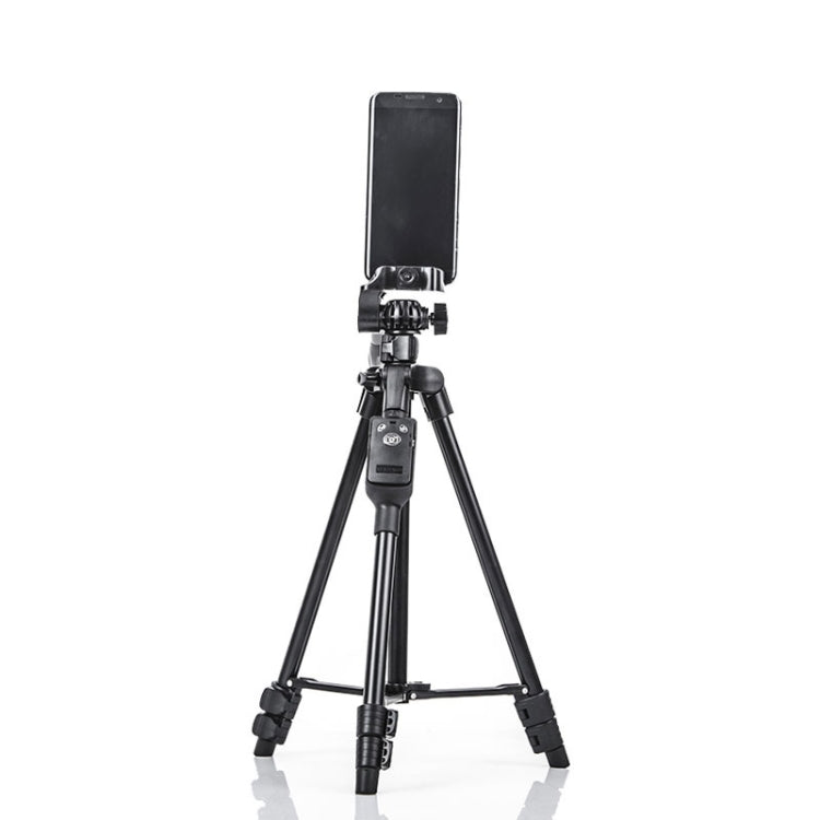 YUNTENG 6208 Aluminum Tripod Mount with Bluetooth Remote Control & 3-Way Head & Phone Clamp by YUNTENG