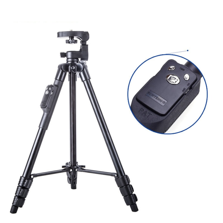 YUNTENG VCT-5218 Aluminum Tripod Mount with Bluetooth Remote Control & 3-Way Head & Phone Clamp - Tripods by YUNTENG | Online Shopping UK | buy2fix