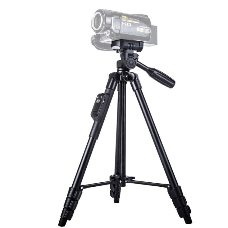 YUNTENG VCT-5218 Aluminum Tripod Mount with Bluetooth Remote Control & 3-Way Head & Phone Clamp - Tripods by YUNTENG | Online Shopping UK | buy2fix