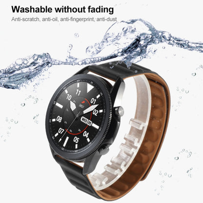 22mm Silicone Magnetic Watch Band For Honor Watch GS3 / Magic(Yellow) by buy2fix