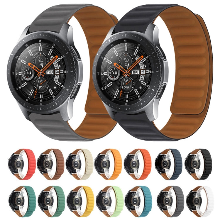 22mm Silicone Magnetic Watch Band For Honor Watch GS3 / Magic(Yellow) by buy2fix