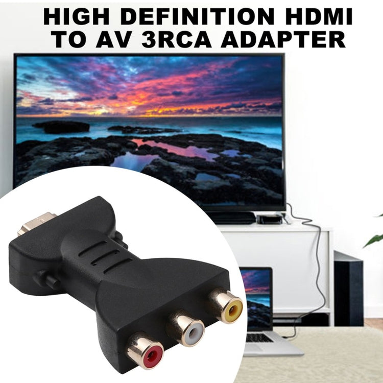 Gold-plated HDMI Male to 3 RCA Video Audio Adapter AV Component Converter for DVD Projector -  by buy2fix | Online Shopping UK | buy2fix