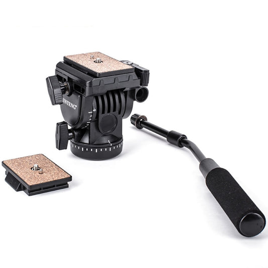 YUNTENG YT-950 Heavy Duty Tripod Action Fluid Drag Head with Quick Mount Plate by YUNTENG