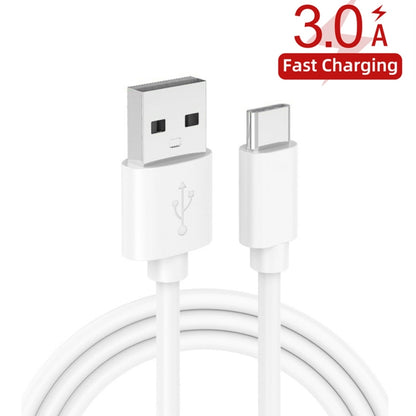 QC-04 QC3.0 + 3 x USB2.0 Multi-ports Charger with 3A USB to Type-C Data Cable, EU Plug(White) - Mobile Accessories by buy2fix | Online Shopping UK | buy2fix