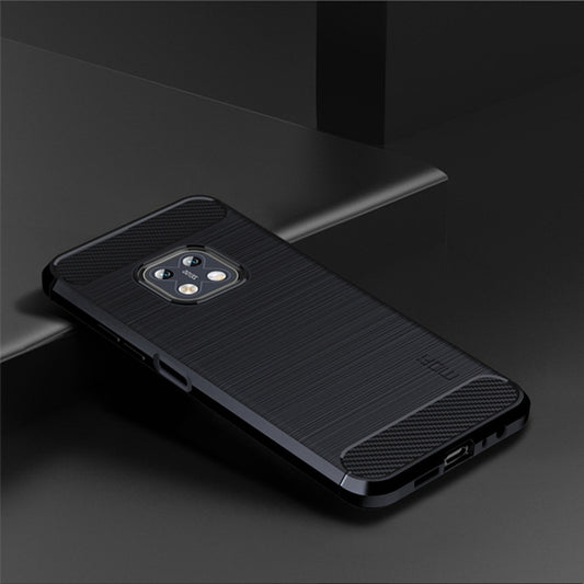 For Nokia XR20 MOFI Gentleness Series Brushed Texture Carbon Fiber Soft TPU Case(Blue) by MOFI