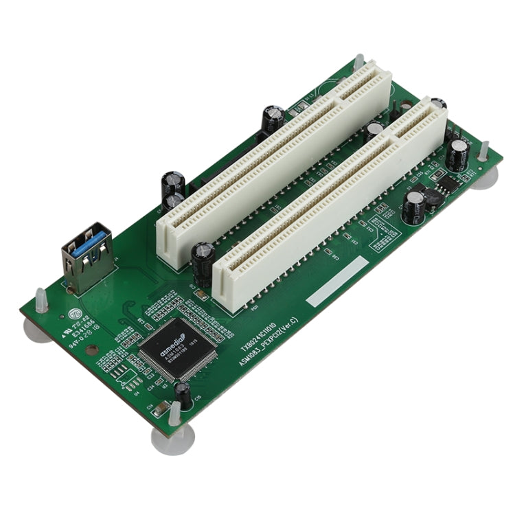 PCIe to Dual PCI Slot Adapter Card USB 3.0 Expansion Card by buy2fix