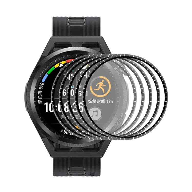 5 PCS For Huawei Watch GT Runner 46mm ENKAY Hat-Prince 3D Full Coverage Soft PC Curved Edge + PMMA HD Screen Protector Film by ENKAY