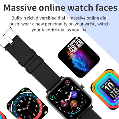 T45S 1.7 inch Color Screen Smart Watch, IP67 Waterproof,Support Temperature Monitoring/Heart Rate Monitoring/Blood Pressure Monitoring/Blood Oxygen Monitoring/Sleep Monitoring(Black) - Smart Wear by buy2fix | Online Shopping UK | buy2fix