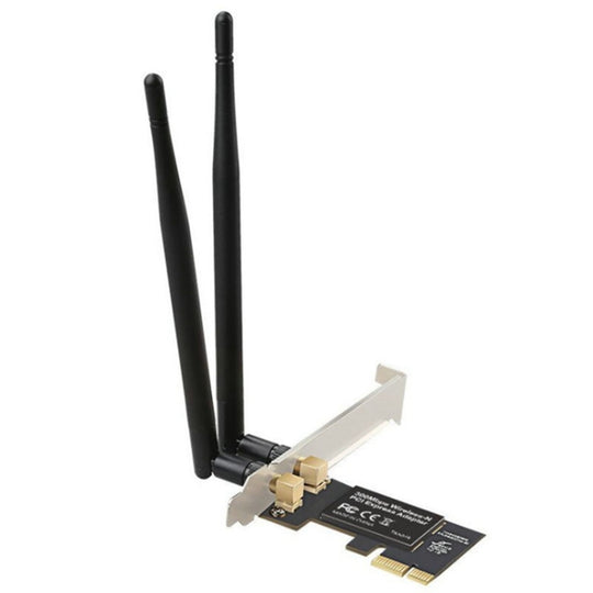 Récepteur Wifi double fréquence 300M, carte réseau PCI-E sans fil