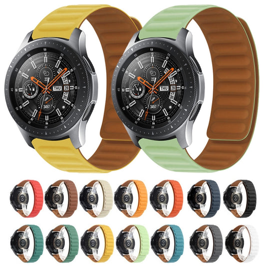 Silicone Magnetic Watch Band For Samsung Galaxy Gear Sport(Brown) by buy2fix