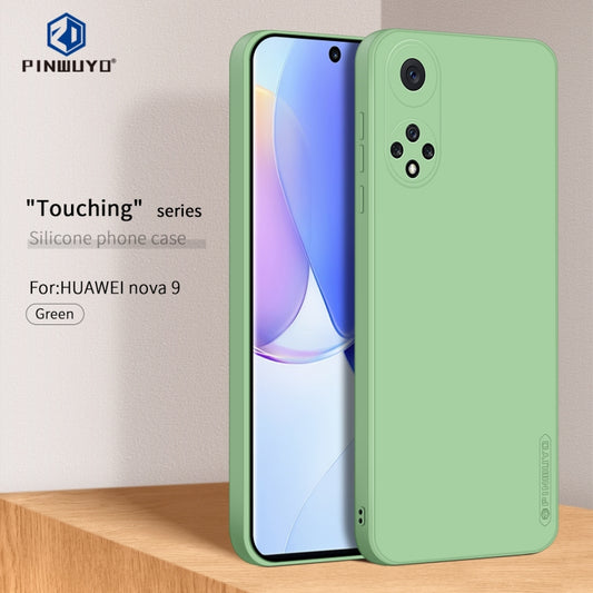 For Huawei nova 9 PINWUYO Liquid Silicone TPU Phone Case(Green) by PINWUYO