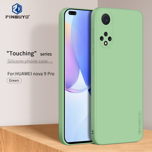 For Huawei nova 9 Pro PINWUYO Liquid Silicone TPU Phone Case(Green) by PINWUYO