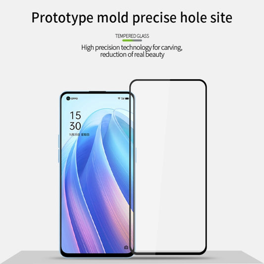 For OPPO Reno7 Pro 5G PINWUYO 9H 2.5D Full Screen Tempered Glass Film(Black) by PINWUYO