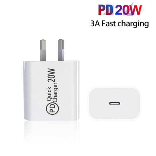 AU-20W PD USB-C / Type-C Travel Charger for Mobile Phone, AU Plug by buy2fix
