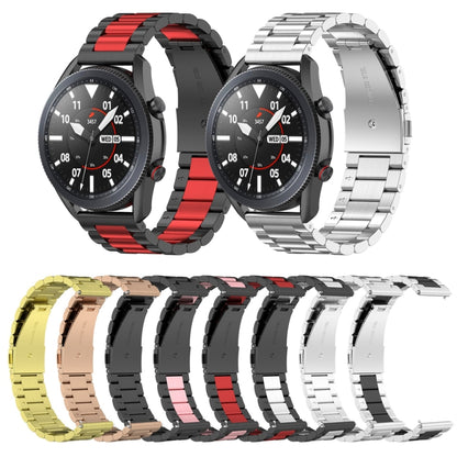 For Huawei Watch GT Runner / Watch GT 3 46mm Three Bead Stainless Steel Watch Band (Silver) by buy2fix
