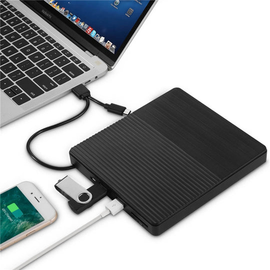 Lecteur optique graveur de CD externe portable de type C