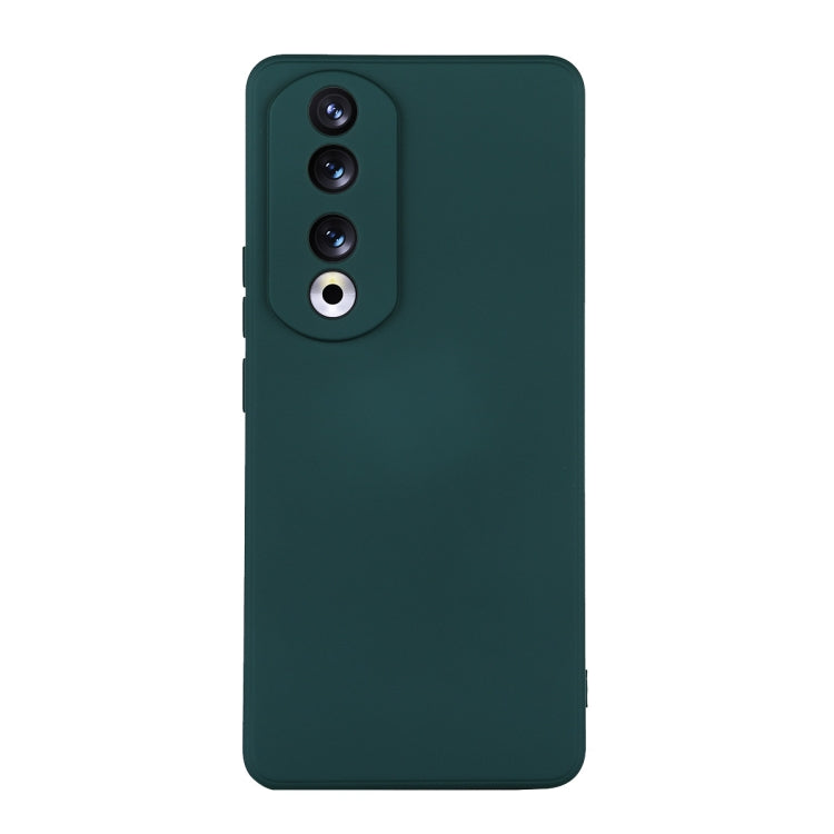 For Honor 90 Pro ENKAY Hat-Prince Liquid Silicone Shockproof Soft Phone Case(Dark Green) - Honor Cases by ENKAY | Online Shopping UK | buy2fix