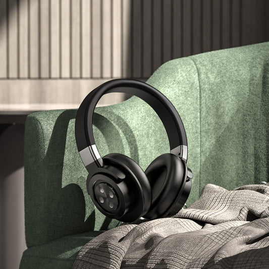 A51 USB Charging Wireless Bluetooth HIFI Stereo Headset with Mic(Black) by buy2fix